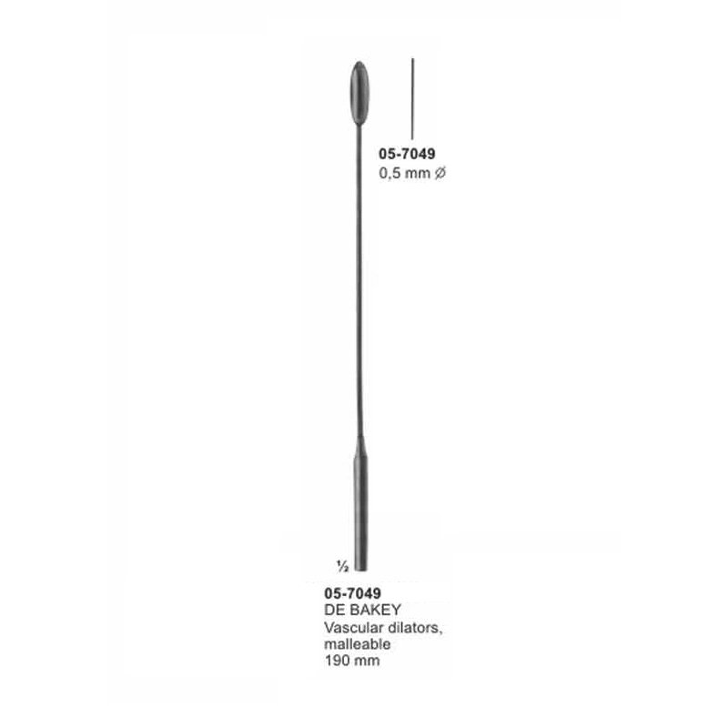 DE BAKEY Vascular Dilators Malleable diameter 0,5mm length 190 mm