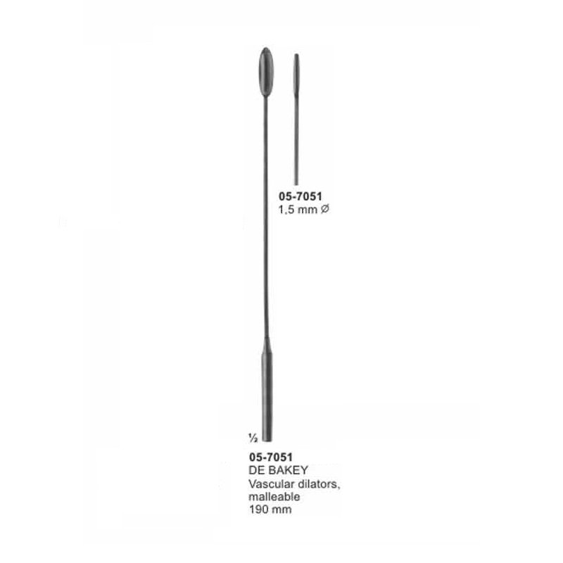 DE BAKEY Vascular Dilators Malleable diameter 1,5mm length 190 mm