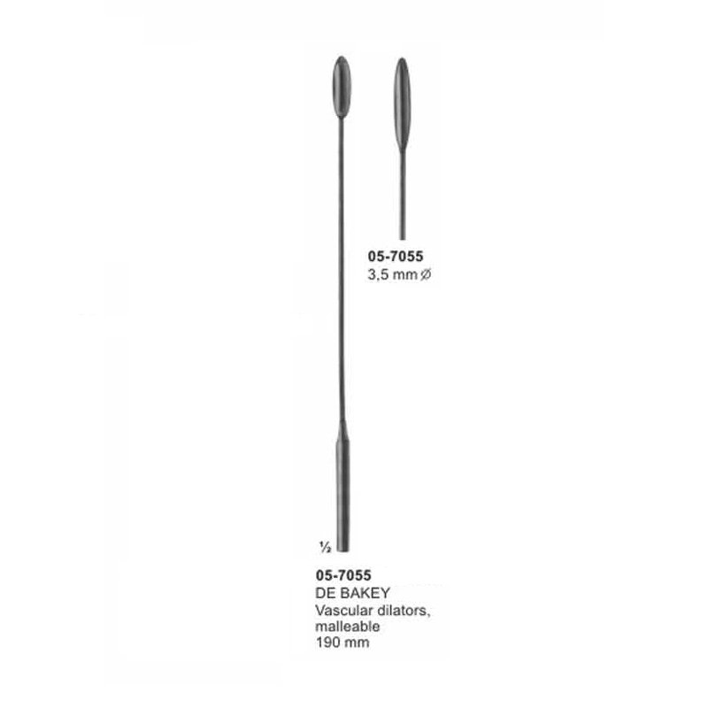 DE BAKEY Vascular Dilators Malleable diameter 3,5mm length 190 mm