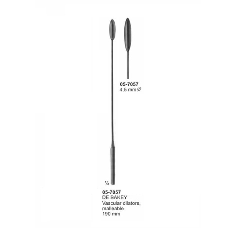 DE BAKEY Vascular Dilators Malleable diameter 4,5mm length 190 mm