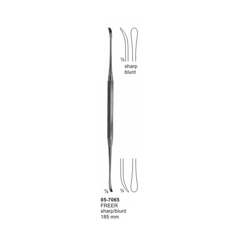 Vascular Spatulas FREER Sharp Blunt Length 185 mm