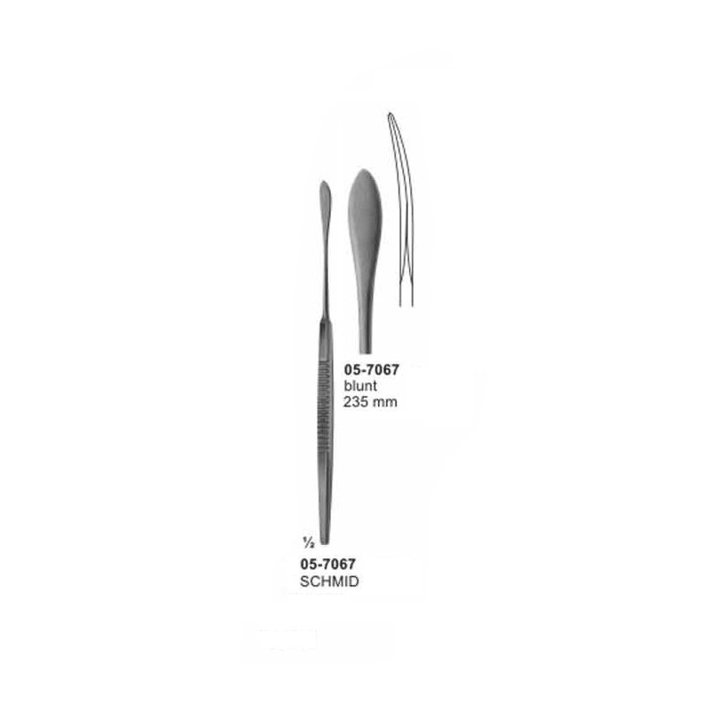Vascular Spatulas SCHMID Blunt Length 235 mm