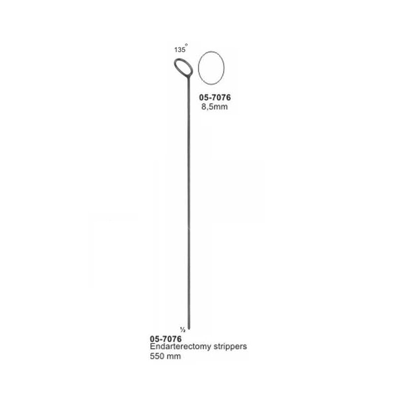 Endarterectomy Strippers Tourniquets length 8.5 mm