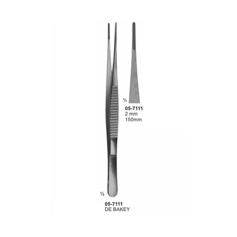 DE BAKEY Atraumata Dissecting Forceps 2 mm Length 150 mm