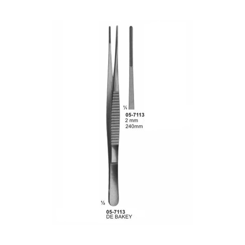 DE BAKEY Atraumata Dissecting Forceps 2 mm Length 240 mm