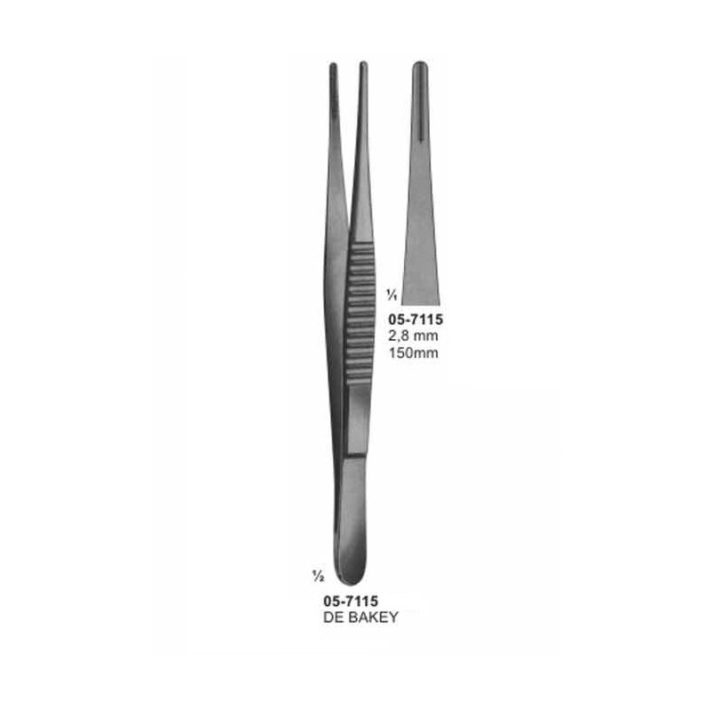 DE BAKEY Atraumata Dissecting Forceps 2.8 mm Length 150 mm