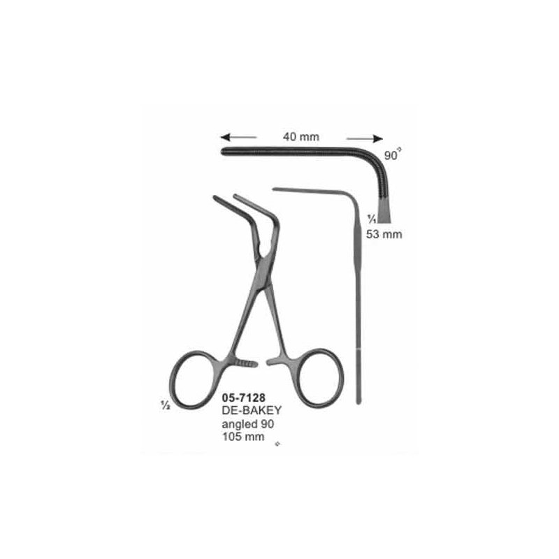 DE BAKEY Atraumata Clamps 53 mm length 105 mm