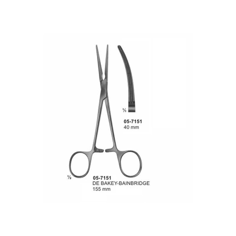 DE BAKEY BAINBRIDGE Haemostatic Forceps 40 mm Length 155 mm