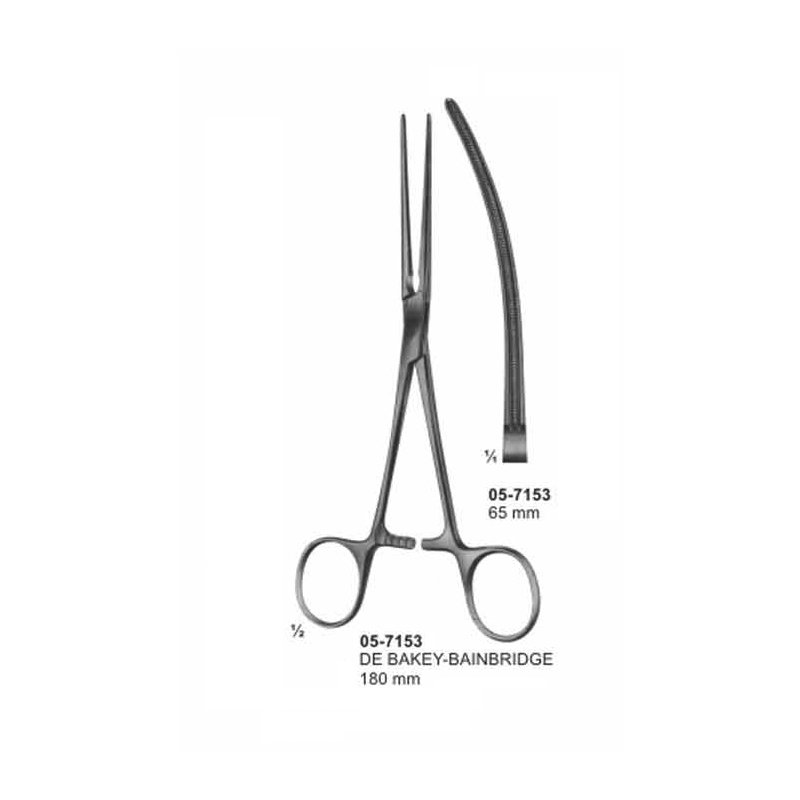 DE BAKEY BAINBRIDGE Haemostatic Forceps 65 mm Length 180 mm