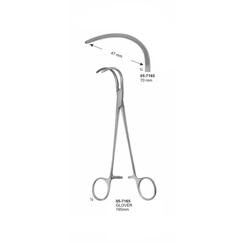 DE BAKEY GLOVER Ligature Forceps 70 mm Length 195 mm