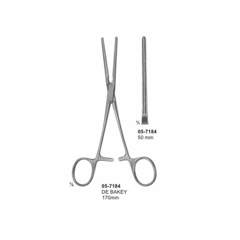 DE BAKEY Coarctation Clamps 50 mm Length 170 mm