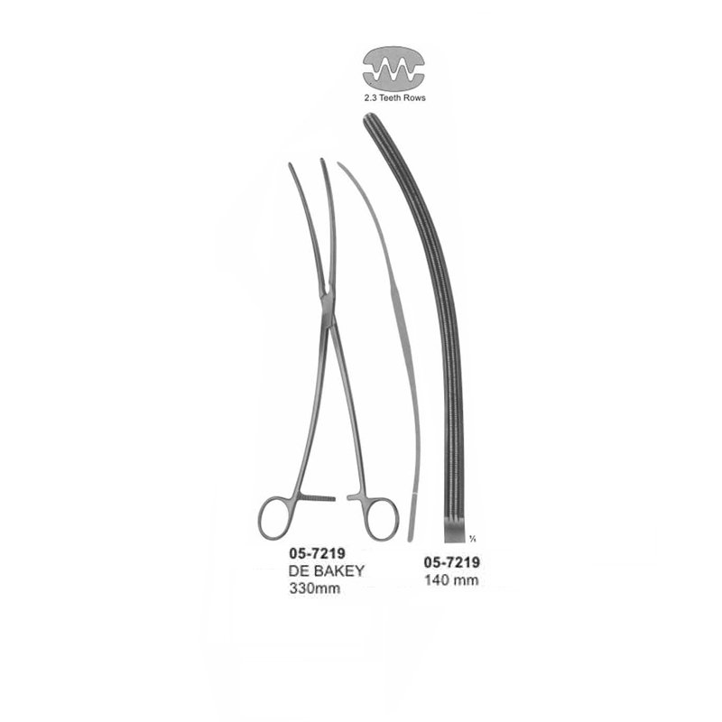 DE BAKEY Aneurysm Clamps 140 mm Length 330 mm