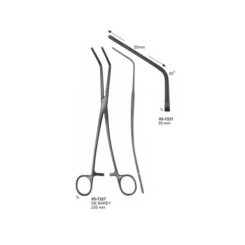 DE BAKEY Multi Purpose Clamps 85 mm Length 230 mm
