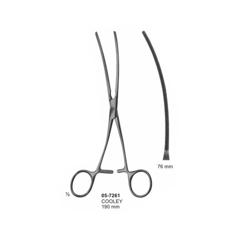 Cooley Multi-Purpose Clamps Angled Pediatric Types Length 190 mm