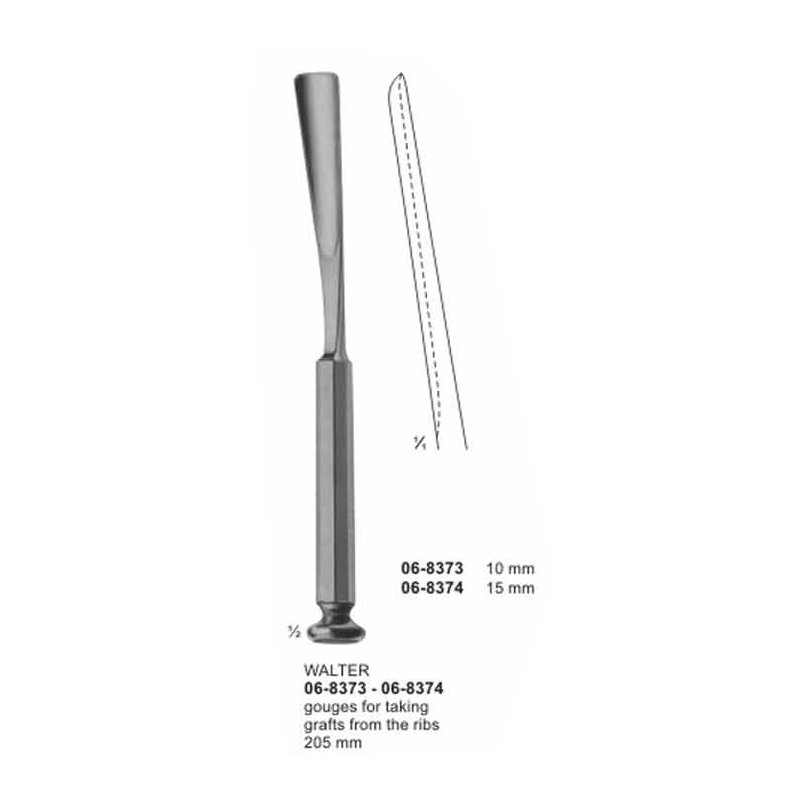 Walter Gouges For Taking Grafts From The Ribs 205 mm