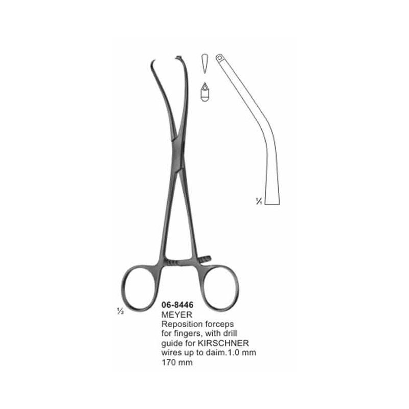Meyer Reposition Forceps For Fingers 170 mm