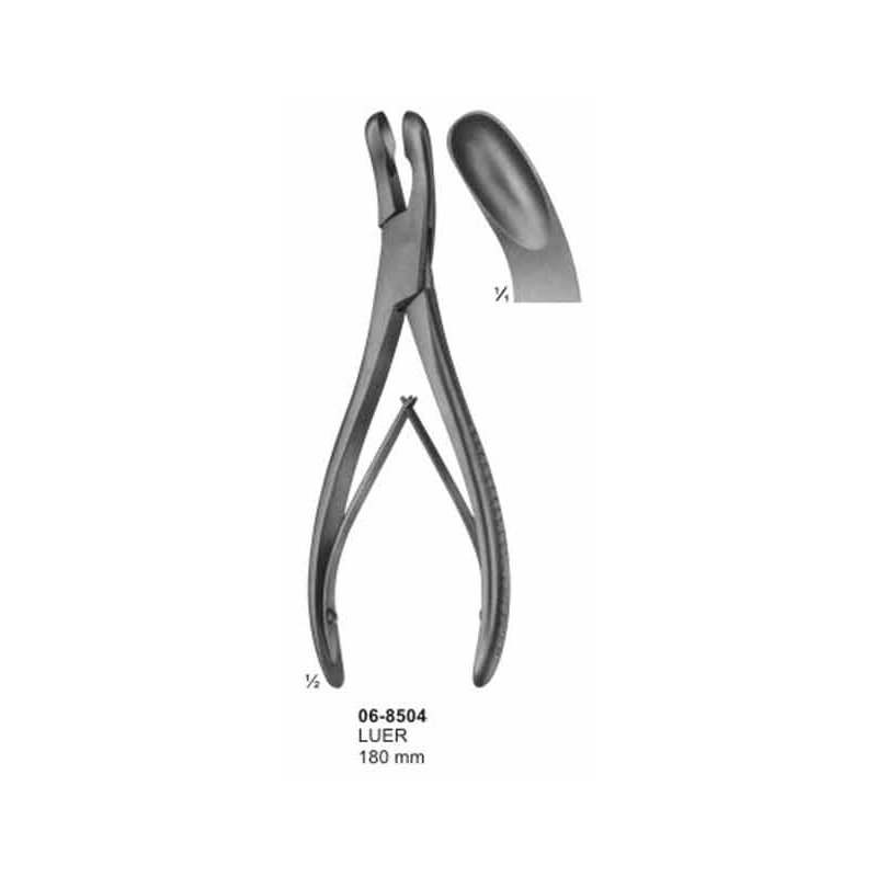 Luer Bone Rongeurs Curved 180 mm
