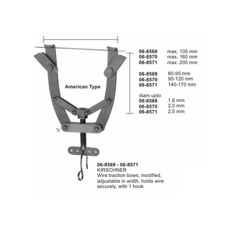 Kirschner Wire Traction Bows Modified Adjustable In Width