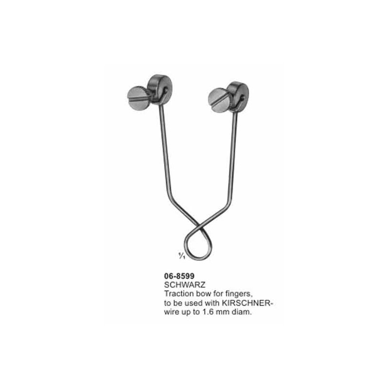 Schwarz Traction Bow For Fingers With Kirschner
