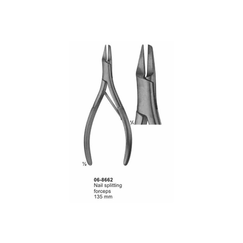 Nail Splitting Forceps Finger Nail Instruments 135 mm