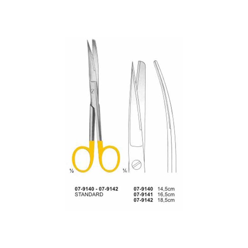 Standard Scissor With TC Insert Curved Sharp/Blunt