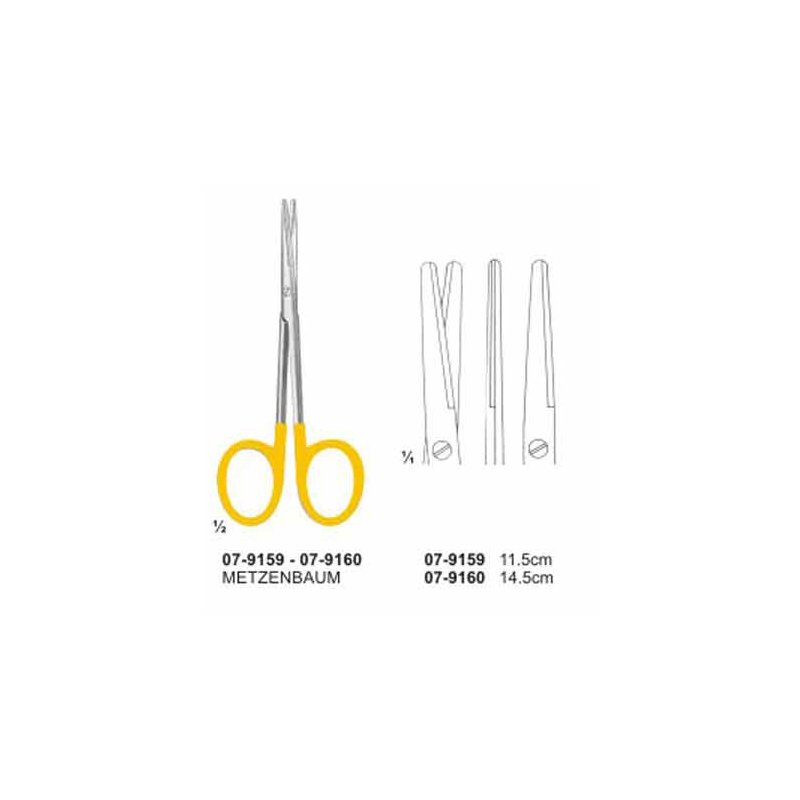 Metzenbaum Scissor With TC Insert Straight Blunt/Blunt