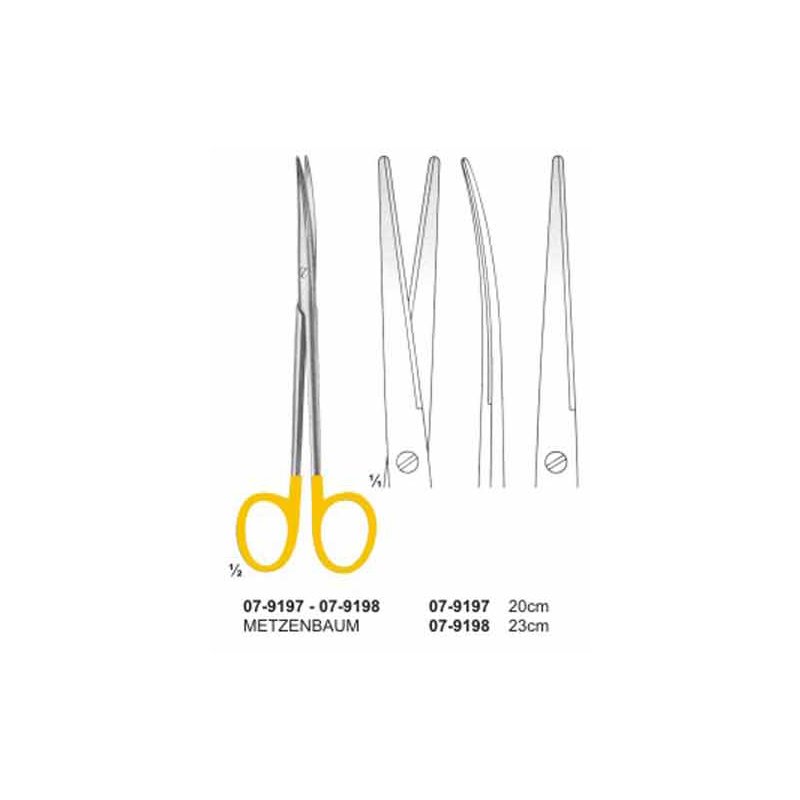 Metzenbaum Scissors With TC Insert Curved Blunt