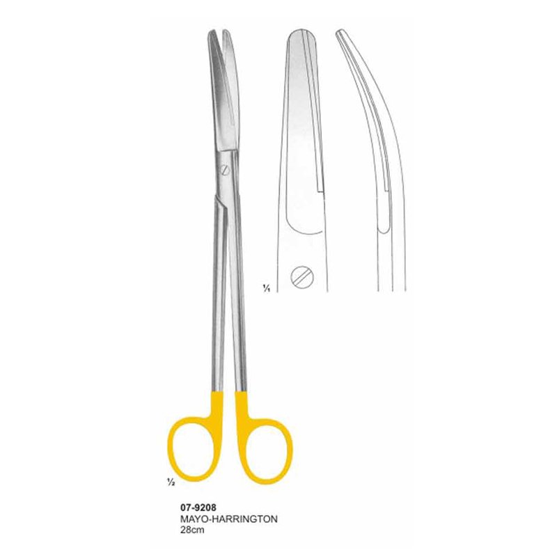 Mayo-Harrington Scissors With TC Insert Curved Blunt/Blunt 28 cm