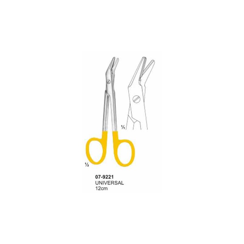 Universal Scissors With TC Inserts Curved Blunt 12 cm