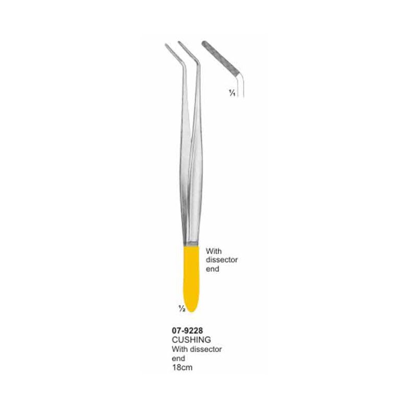 Cushing Dissecting Forceps With TC Inserts 18 cm
