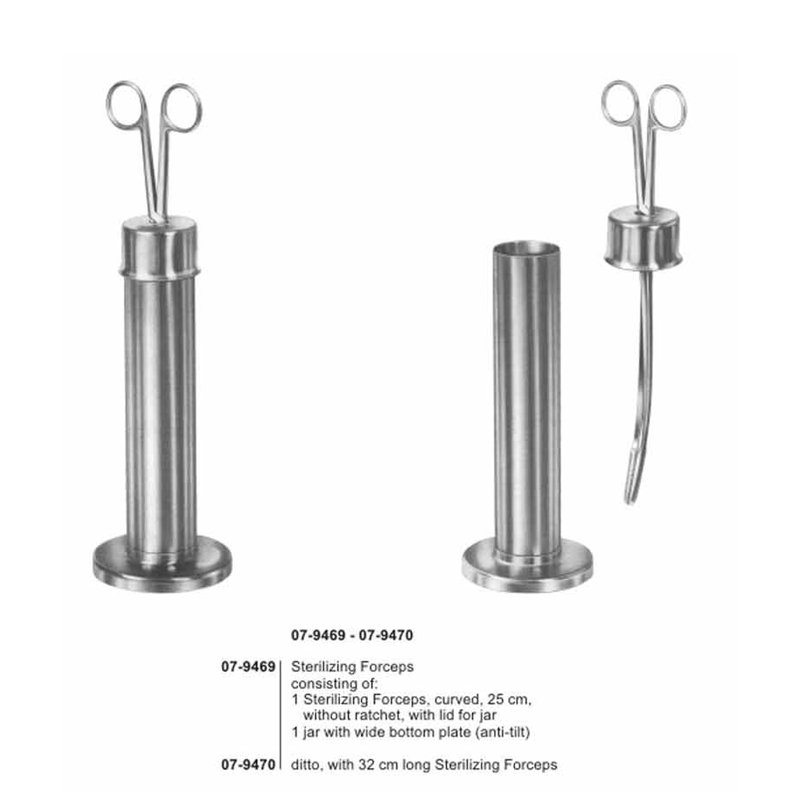 Dressing Forceps In Jar With Cap