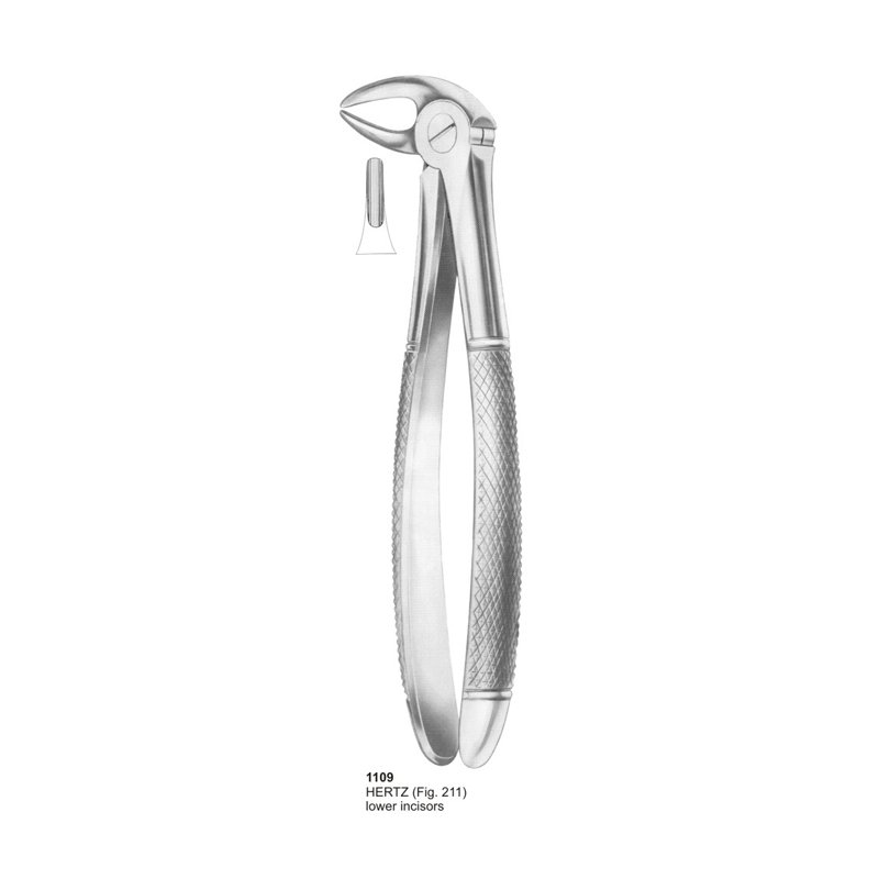 HERTZ Fig 211 Lower Incisors Dental Extraction Forcep