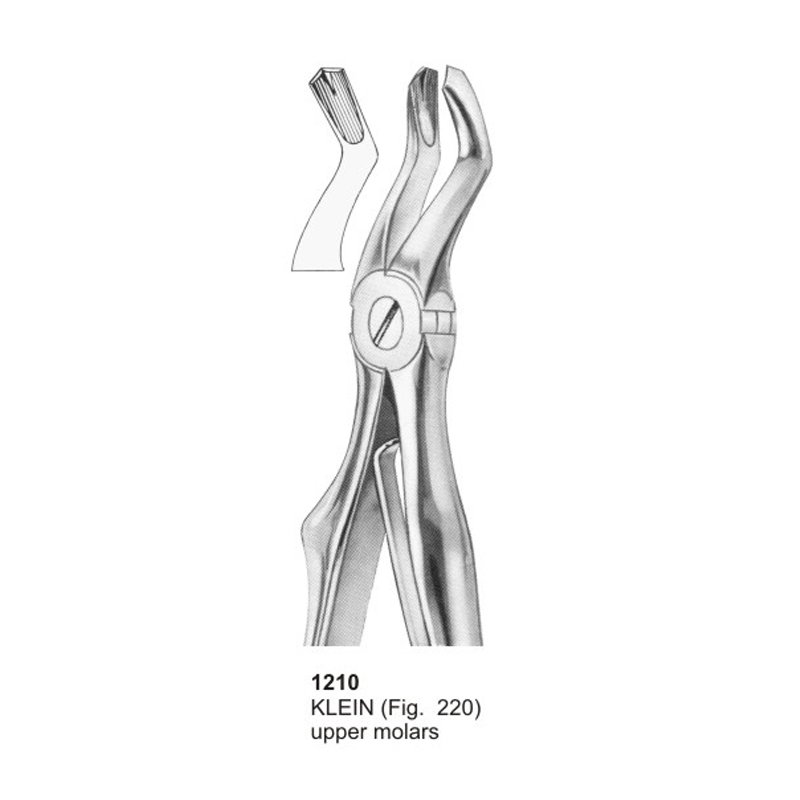 KLEIN Fig 220 Upper Molars For Children Dental Extracting Forcep