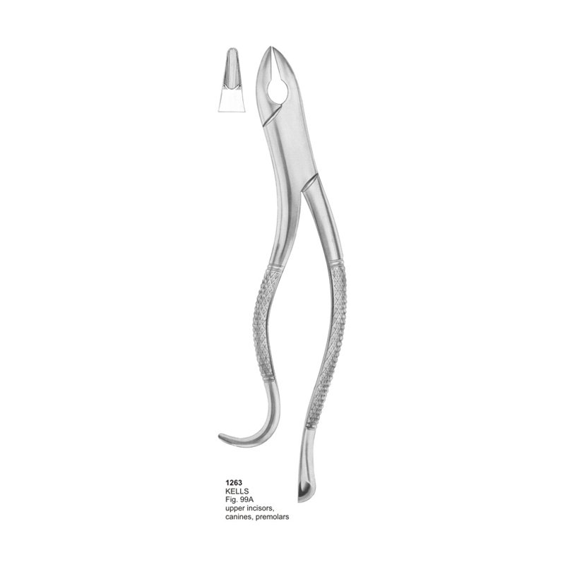 KELLS Fig 99A Upper Incisors Canines And Premolars Dental Extraction Forceps