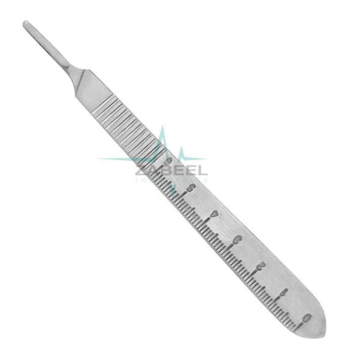 3 Bard Parker Scalpel Handle with Ruler Zabeel