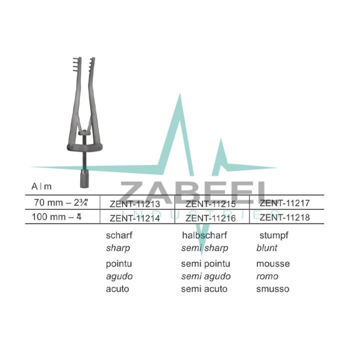 Alm Self-retaining Retractors Zabeel