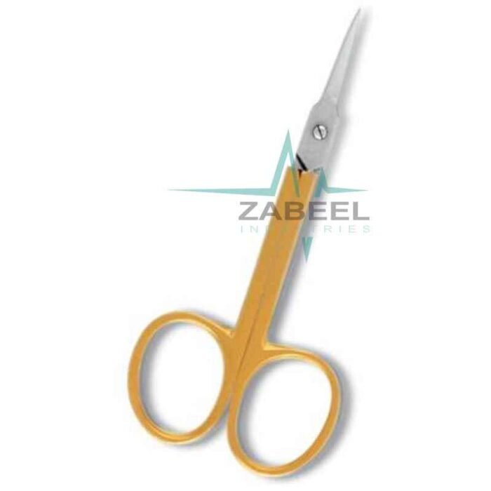 Arrow Point Scissor Half Gold ZaBeel