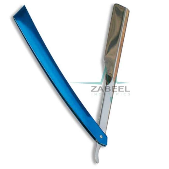 Barber Shaving Razor Blue Handle ZaBeel