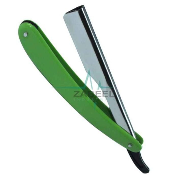 Barber Shaving Razor Green Handle ZaBeel