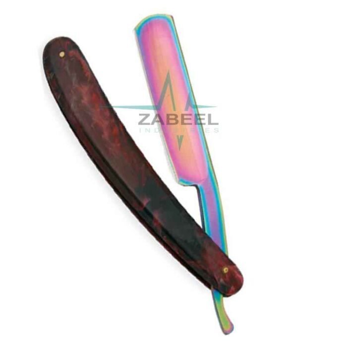Barber Shaving Razor Wooden Handle Multi Color ZaBeel