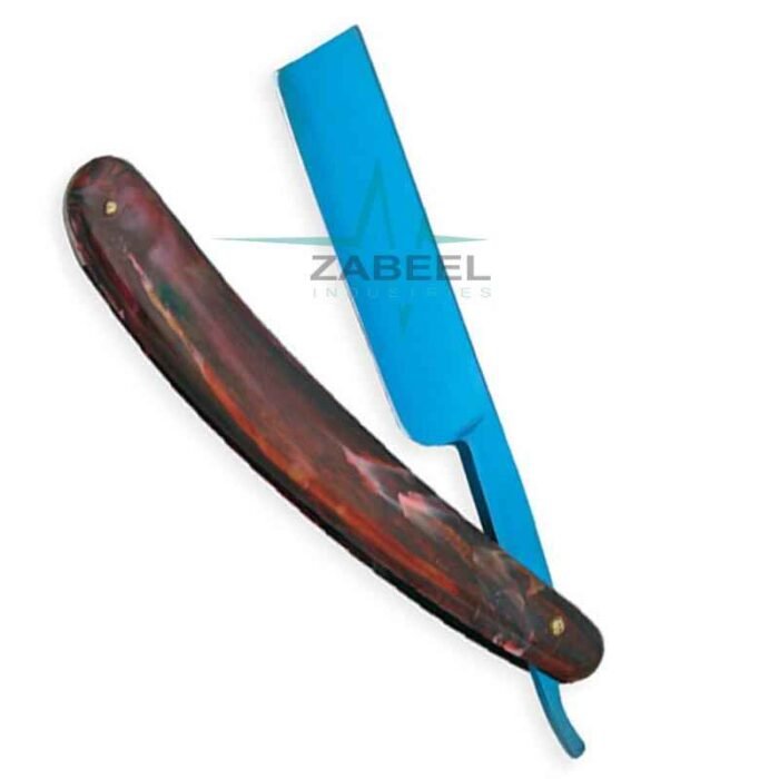 Barber Shaving Razor Wooden Handle Sky Blue ZaBeel Barber Shaving Razor Wooden Handle Sky Blue ZaBeel