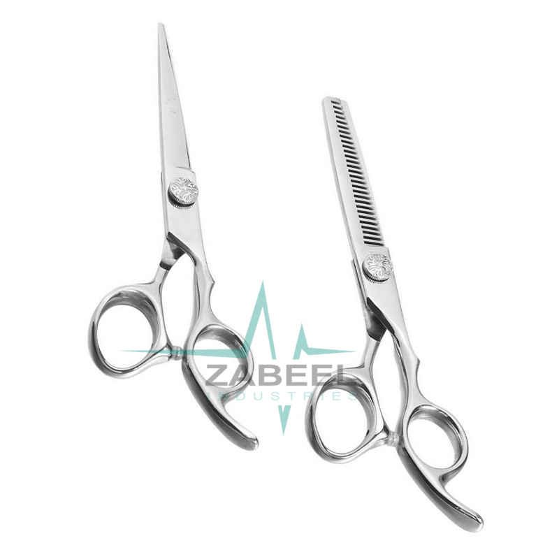 Black Case Hair Cutting Barber Scissors Set ZaBeel
