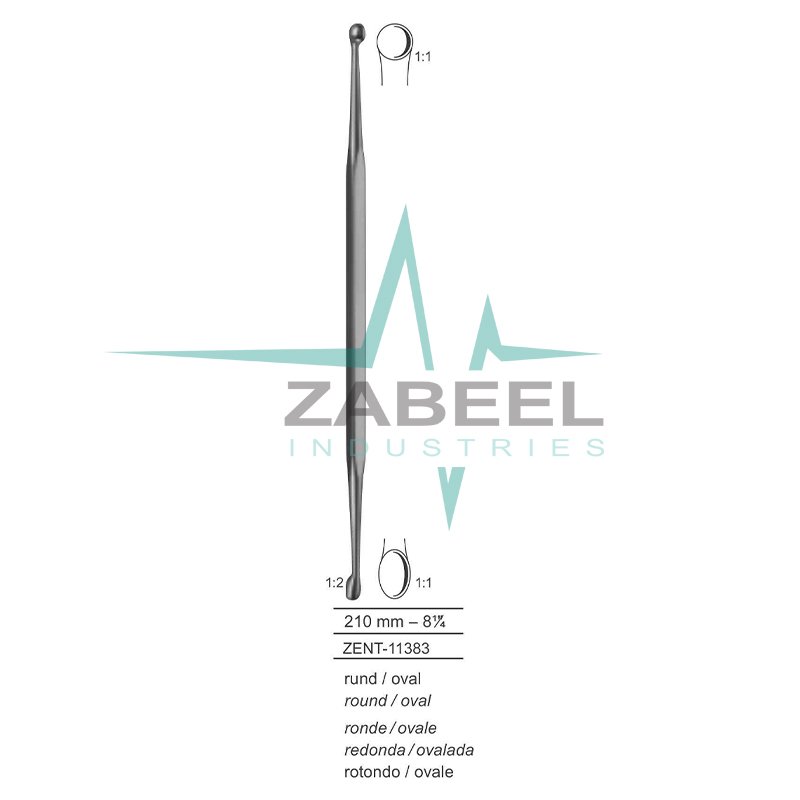 Bone Curettes Double-Ended Zabeel