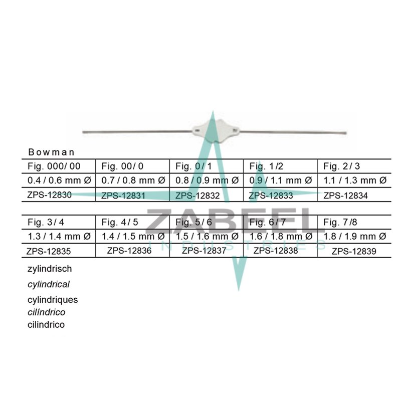 Bowman Lacrimal Dilators