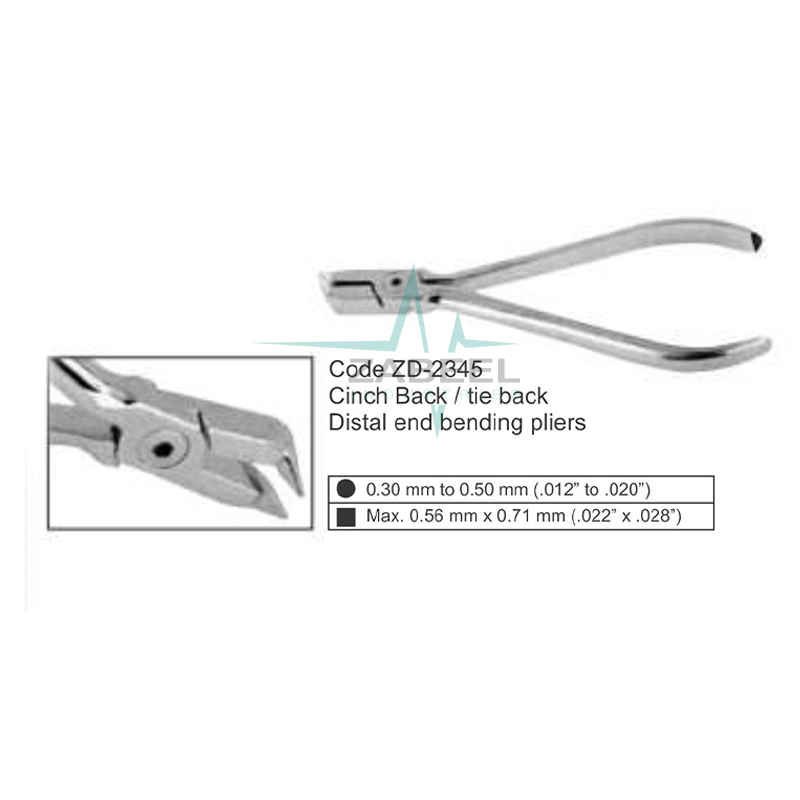 Cinch Back Tie Back Distal End Bending Pliers Zabeel