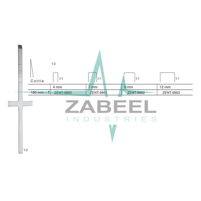 Cottle Chisels Osteotomes For Rhinoplasty Zabeel