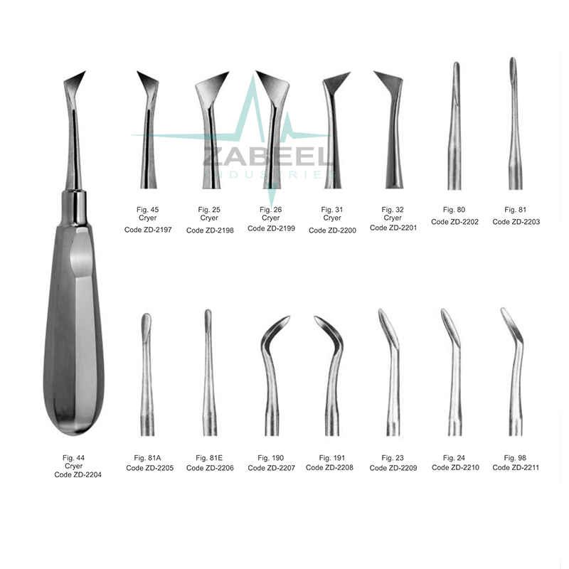 Cryer Root Elevators Zabeel