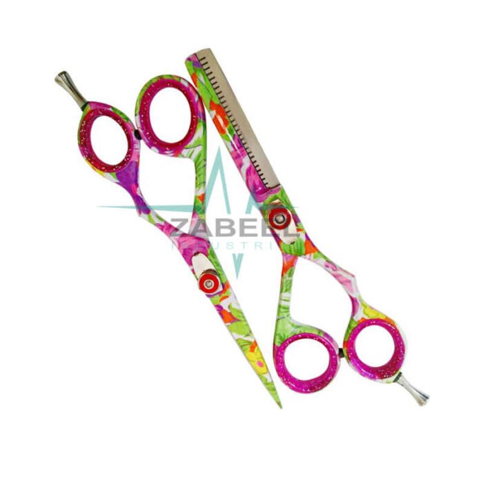 Cutting Scissors Set Flowers Design ZaBeel