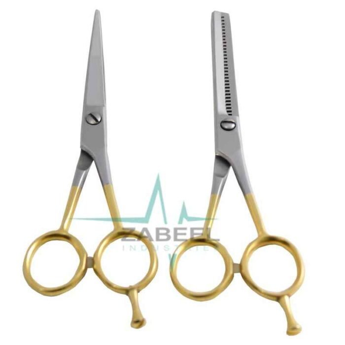 Cutting Scissors Set Half Gold ZaBeel
