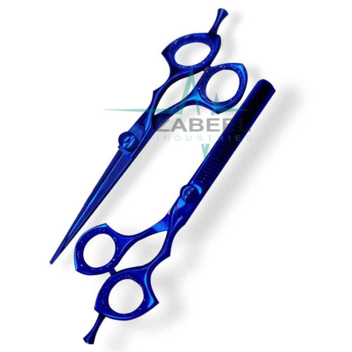 Cutting Set Scissors Dark Blue Color ZaBeel